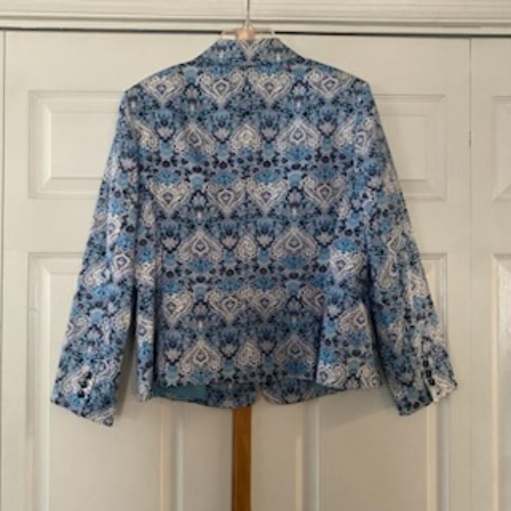 Kasper Women's Paisley Pattern Blazer - Sz 14 - Picture 3 of 5